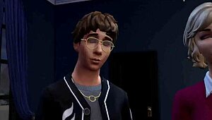 Ей, вижте тези луди Sims 4 клонинг оргии с бабички!