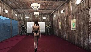 Peminat Fallout 4 selami fesyen 203 lemari khas 9 bahagian 1! Brunet comel 3D anime bersinar.