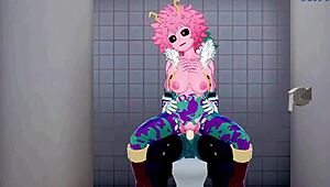 ليش مينا أشيدو ومومو ياويوروزو وإيزوكو ميدوريا يمارسون جنس متوحش في هنتاي ماي هيرو أكاديميا؟