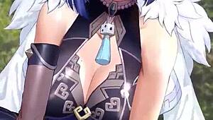 Genshin Impact'ten Yelan vahşi anime sikişinde başrolde.