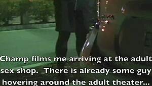 Helena Price глотает BBC в секс-шопе пока муж беспомощно смотрит!