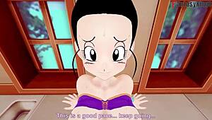 Chichi atascada en la cocina, ¿quieres ver la peli completa de fantasía Dragon Ball Z ex 3?