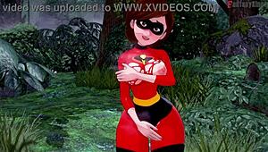 Por que Elastigirl tá levando foda na missão da floresta nos Incríveis?