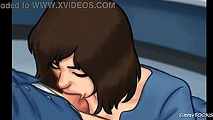 와, 매니저 딸내미가 사무실 책상 뒤에서 빨아줌, 어쩔!