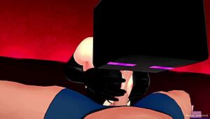 Girlfriend panas pakai jala ikan dan topeng sedia kongkek sebelum tidur