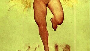 Willst du wissen, wie vintage erotische Zeichnungen im Retro-Stil aussehen?