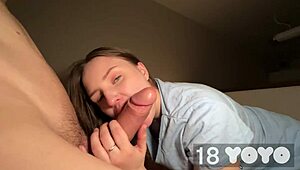 אחות חורגת משתוקקת לזרע עמוק אחרי זיון קשוח בסגנון אנימה