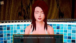 내 새 가족 블론드 밀프가 큰 엉덩이 보여줘.