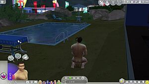 Hetero sim geeft eindelijk toe aan gay verleiding in cartoon