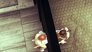 Yaoi Femboy Zelda em threesome 69 selvagem anime action