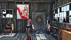 Fallout 4 karakter bliver flørtende i sexet hjemmescene