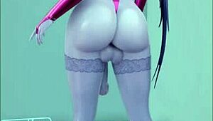 Wichs-Challenge mit 3D Futa Girls am Handy