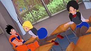 Dragon Ball Zex Capítulo 2: Android 18 y Videl ansían a Gohan