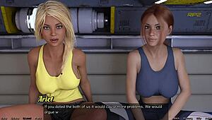 Stuck in space 108, gotta choose between these cute step-sisters for dating! 😅