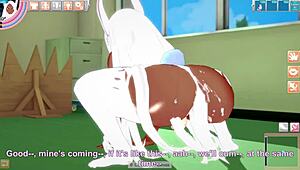 Big ass bunny gets fucked to orgasm