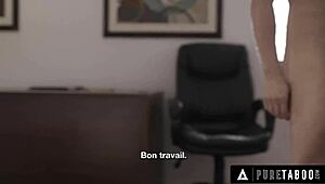 Pure Taboo - Blyg Jay Taylor och terapeut Angela White i vild fyrkanull med deepthroat och analborrning