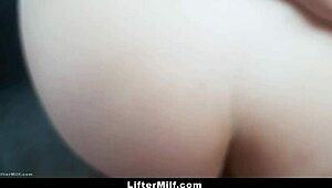 Blonde milf caught stealing necklace from store garage