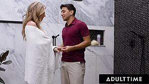 ADULT TIME - Let Me FILL His Shoes, Max STEPS Up to FUCK Lonely Stepmom Cory Chase