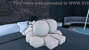 Mano, gozando forte fodendo a Tomoko no Roblox!