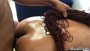 Согнул её в позе собаки, тугая пизда стонет громко