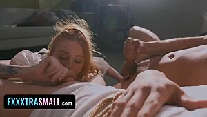 Tietämätön isäpuoli ei huomaa poika- ja tyttöpuolensa salaisia paukutuksia talossa