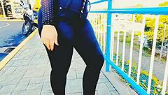 my sister-in-law's big ass gets recorded while she teases me