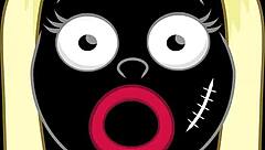 angelina diamonds blonde gets fingered and fucked, tits jiggling