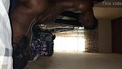 Intense doggystyle pounding on bent-over ass ends with cumshot