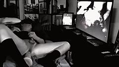 Fisting my ass in the dark shadows tonight