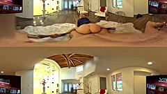 you ready for this blonde milf to show you the way with her big tits and ass in vr360?