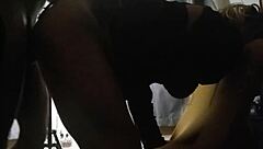 Angelg and Kuzz engage in passionate pussy sucking on a chair in this intimate scene