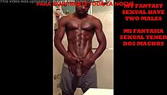 Shemale fucks two males wildly!