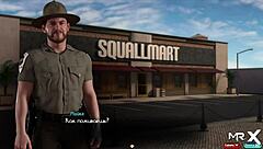 In the hospital, a cartoon doctor treats his anime patient with special care during episode 2 scene 45