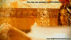 The bollywood lady explores sensual touches in a solo indian scene with her brunette oriental features