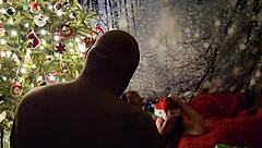 christmas photoshoot with feet fun