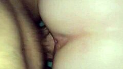 Tattooed couple in pov position