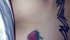 Monica Frazier bent over in doggystyle position getting her pussy fucked hard by a guy