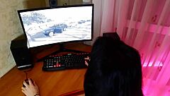 Upset Gamer Babe Chooses Hardcore Sex Instead