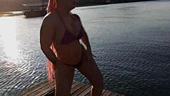 débora fantine dançando surtada na ilha, teasing with brazilian sexy moves