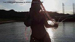 débora fantine dançando surtada na ilha, teasing with brazilian sexy moves