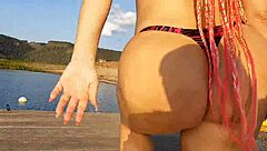 débora fantine dançando surtada na ilha, teasing with brazilian sexy moves