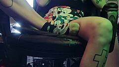 smoking hot stepsister lights up a cigarette