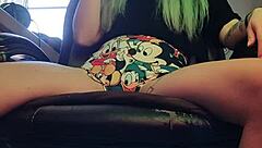 smoking hot stepsister lights up a cigarette