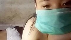 Gogo Dancing Asian Girl Showcasing Her Big Tits