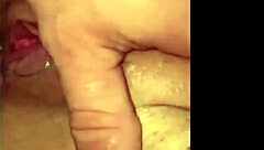 Emotional moans from woman in doggystyle pussy fucking with couple.