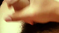 Intense gay handjob explodes with rich cum in bold session