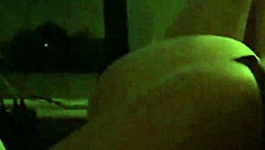 Ex sucks cock with feet involved