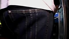 Hot blonde babe licking pussy and giving blowjobs to a group outdoors