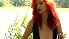 i love justine misteriosa's small 18+ tits, that redhead european beauty turning me on.