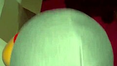 Enmascarada sucks cock to creampie her pussy